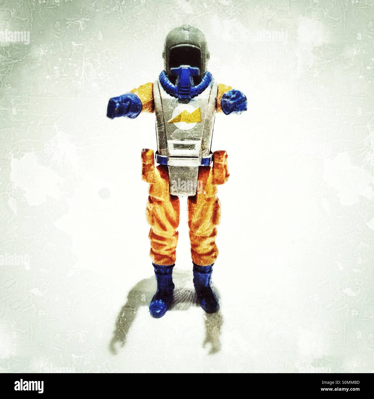Spielzeugfigur in chemische Kriegsführung Anzug Stockfoto