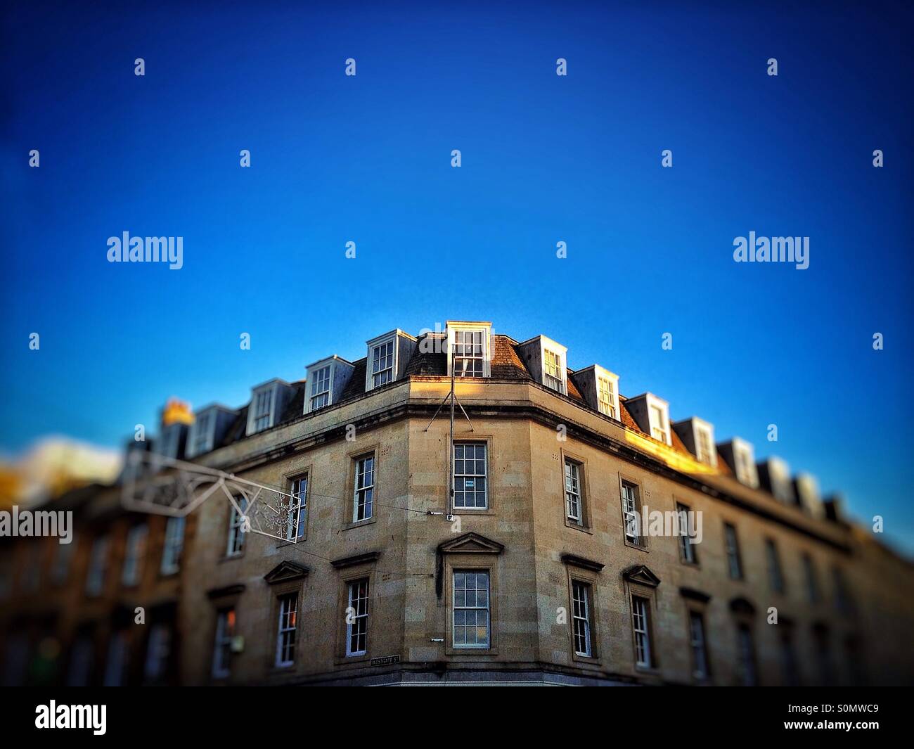 Aufbauend auf Bad Somerset uk - Smartphone-aufgenommenes Stockfoto