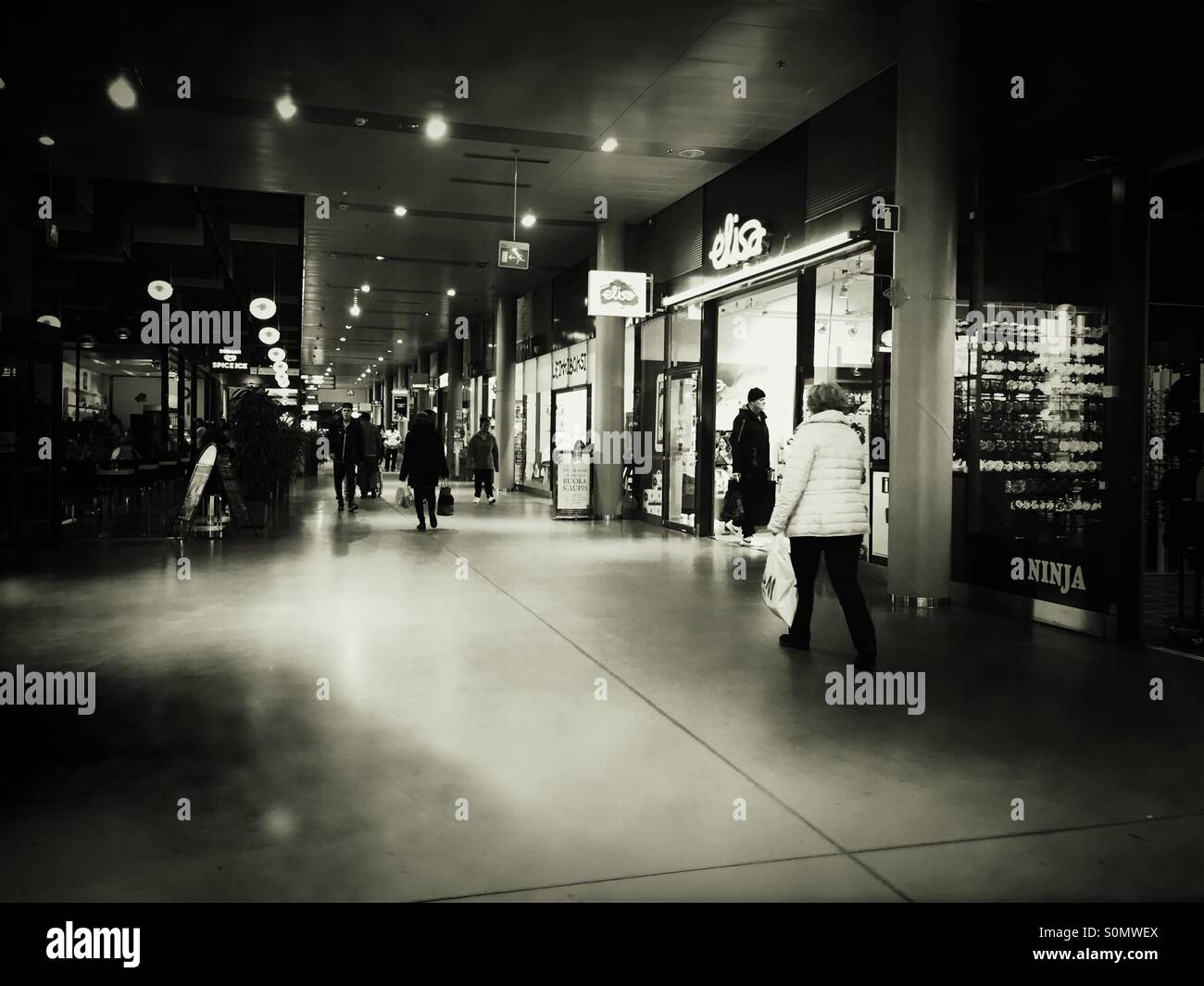 Commercial Center in Espoo, Finnland Stockfoto