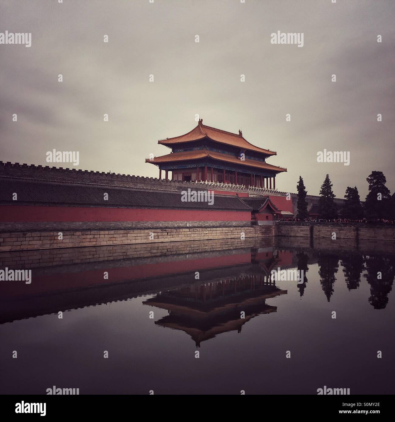 Tor des göttlichen Kriegers, Verbotene Stadt, China Stockfoto