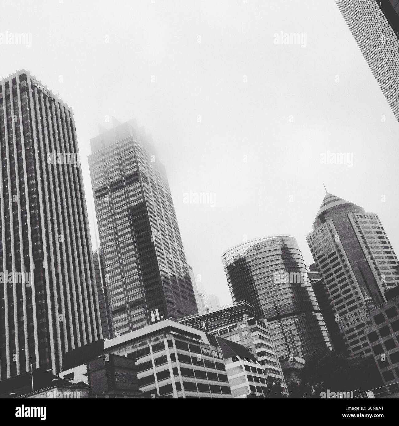 Sydney CBD an einem bewölkten Tag Stockfoto