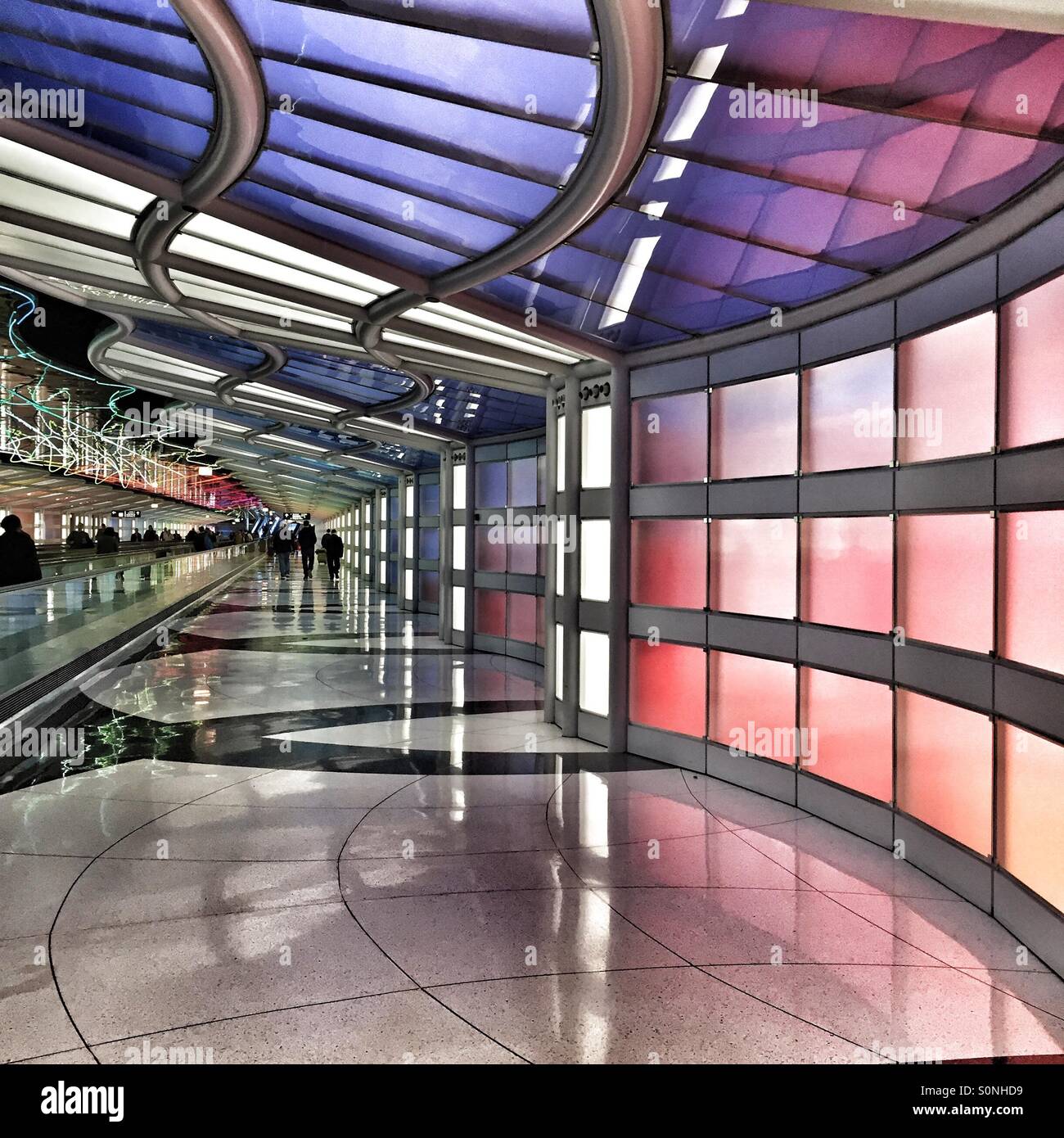 Halle C Chicago O' Hare Airport Stockfoto