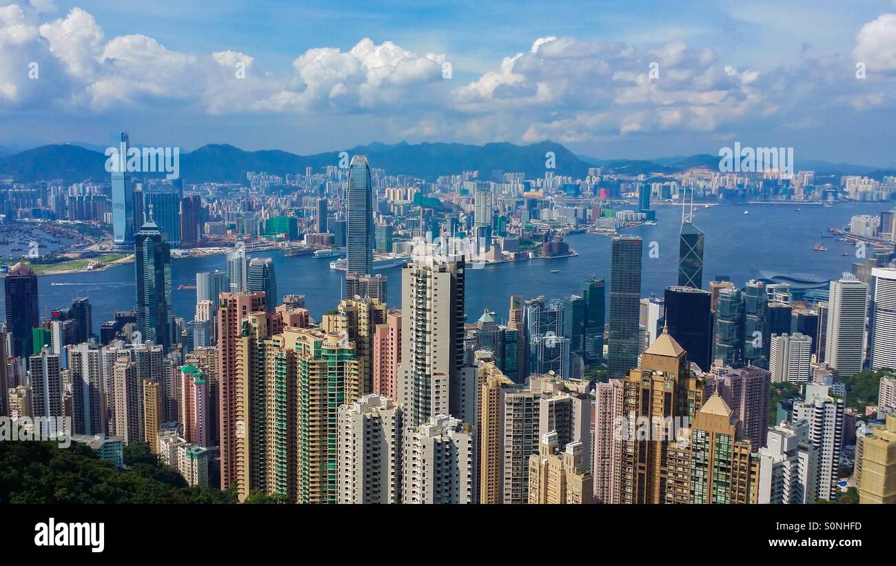 Hong Kong skyline Stockfoto