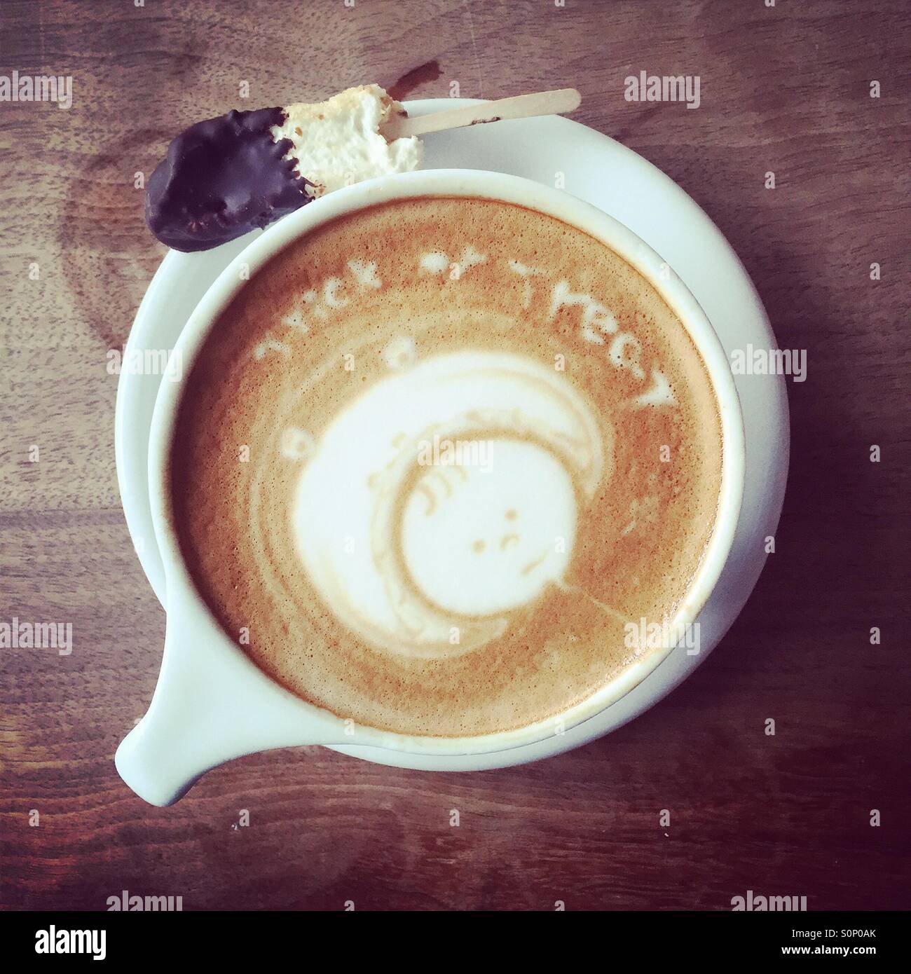 Halloween-latte Stockfoto