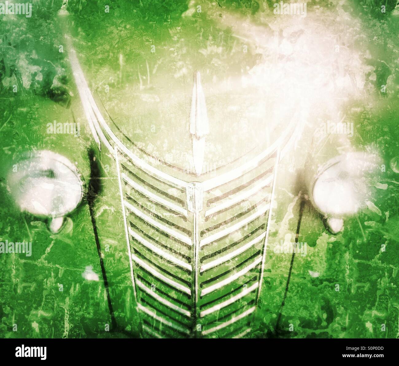 Fiat-grunge - Smartphone-aufgenommenes Stockfoto