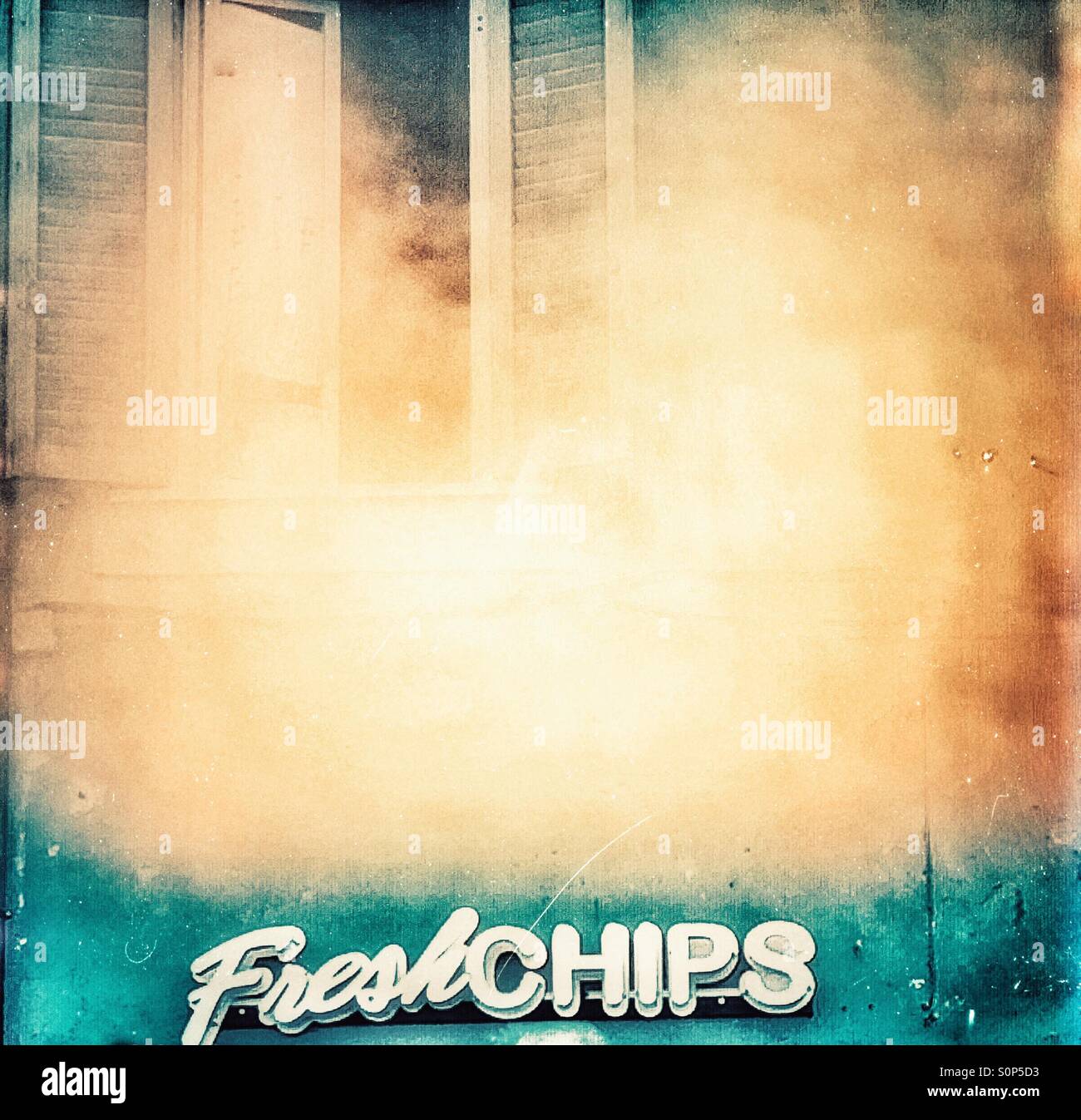 Neblig Sonnenlicht - Smartphone-aufgenommenes Stockfoto