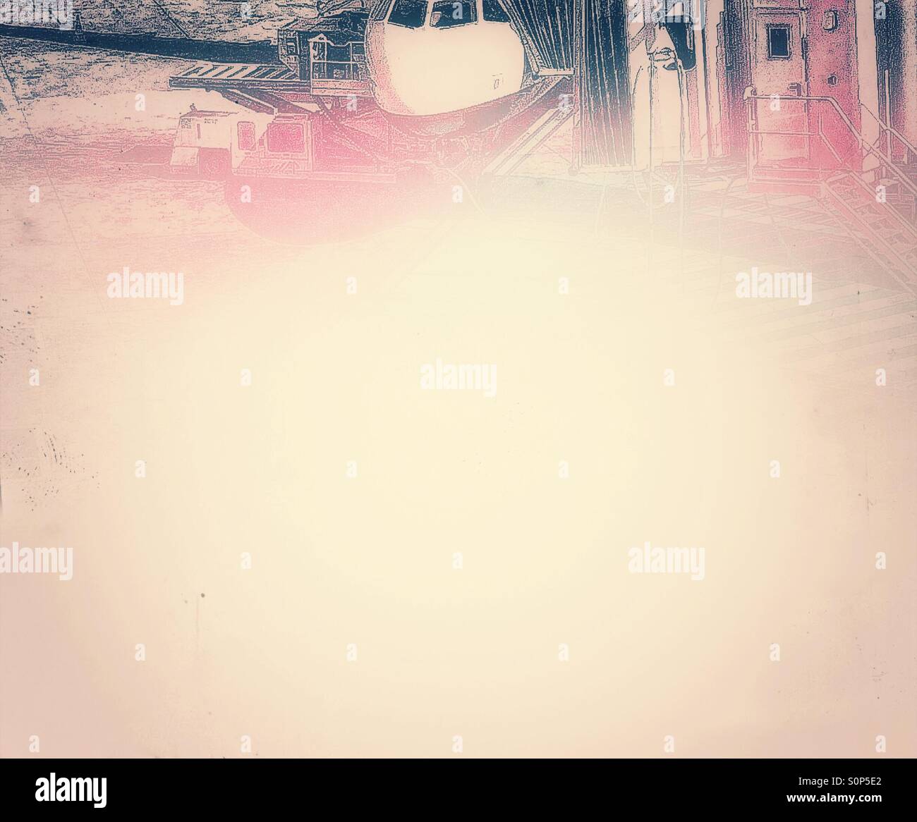 Neblig Flug - Smartphone-aufgenommenes Stockfoto