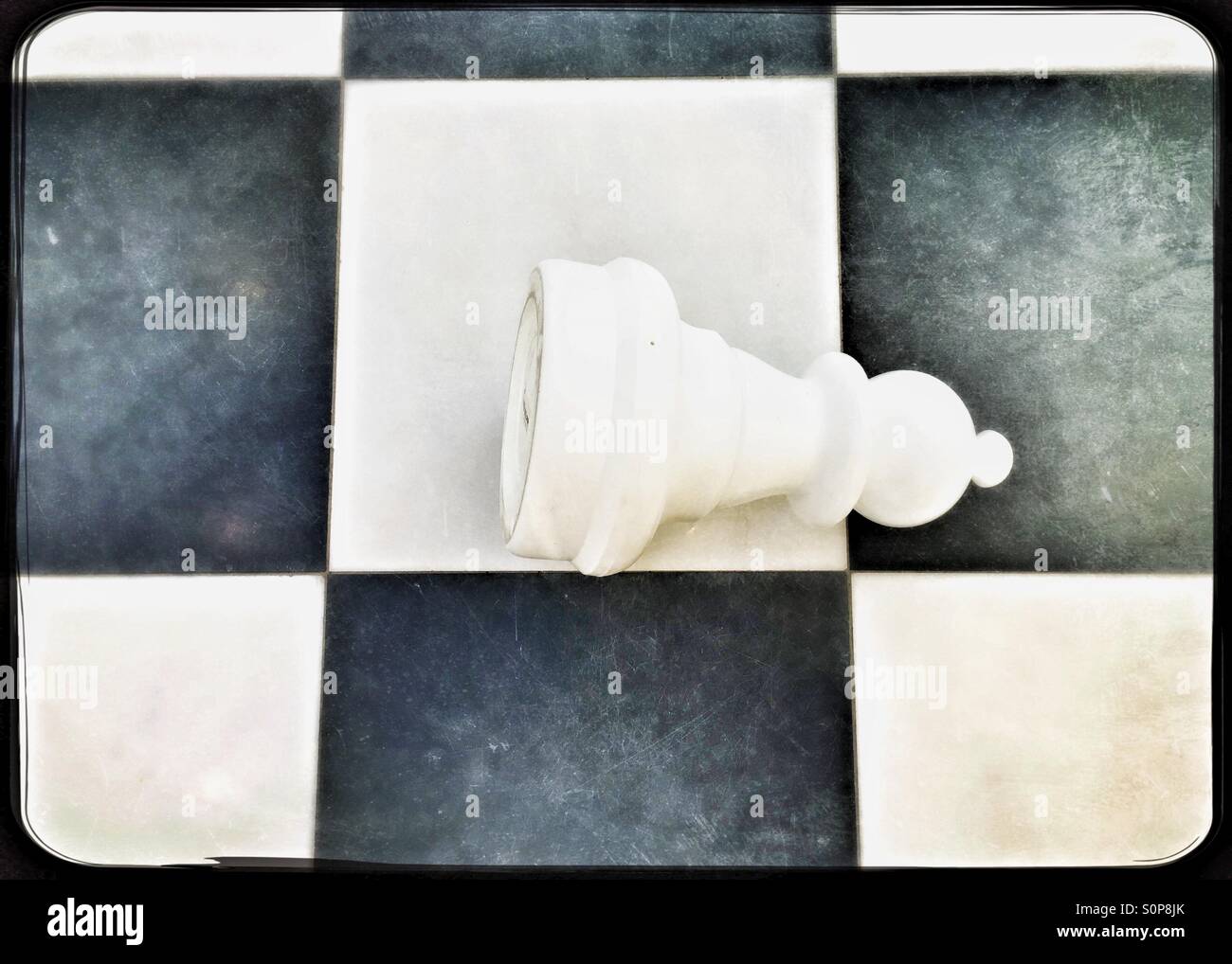 Bauer-Schach-Spiel - Smartphone-aufgenommenes Stockfoto