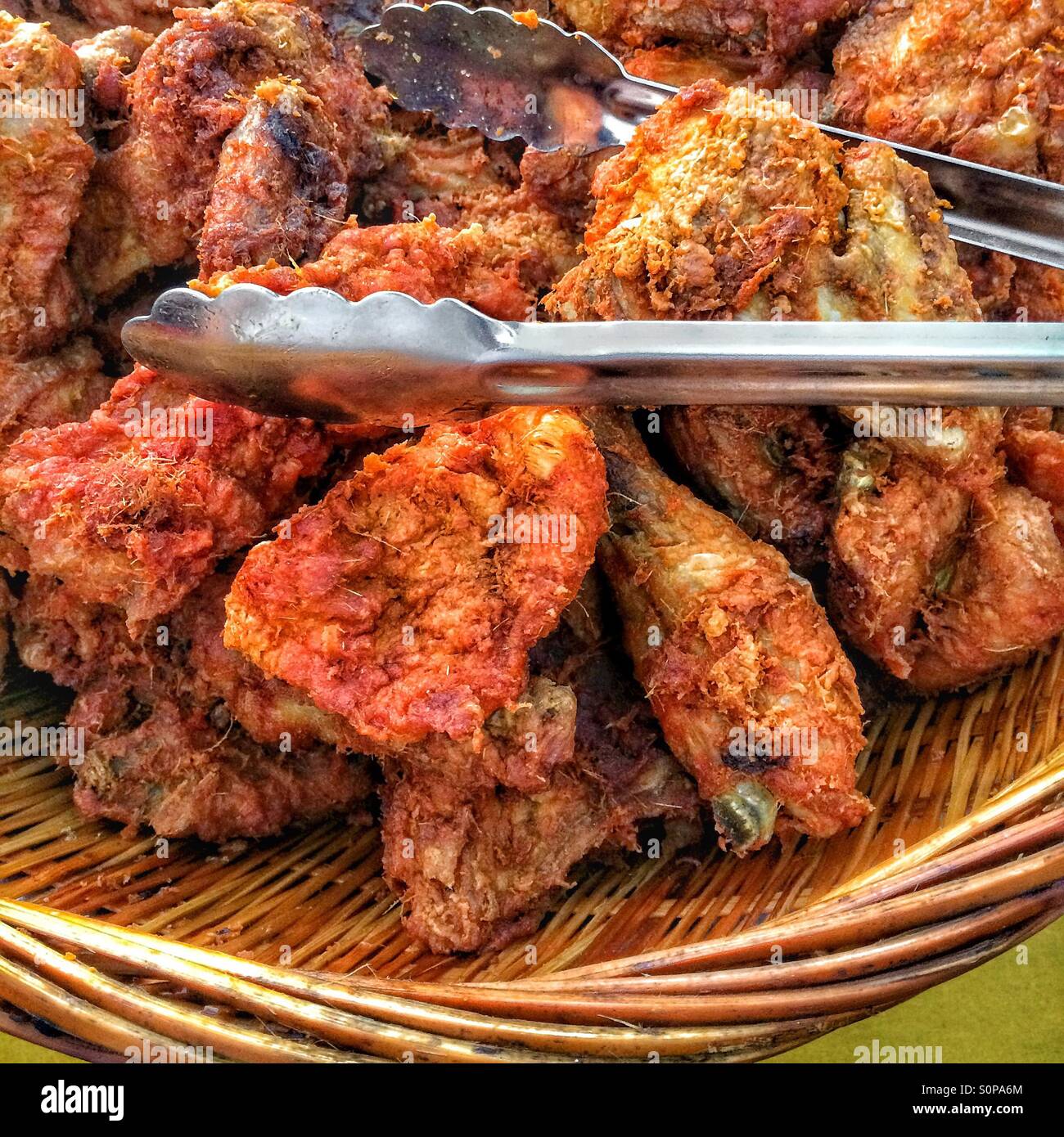 Fried chicken Stockfoto