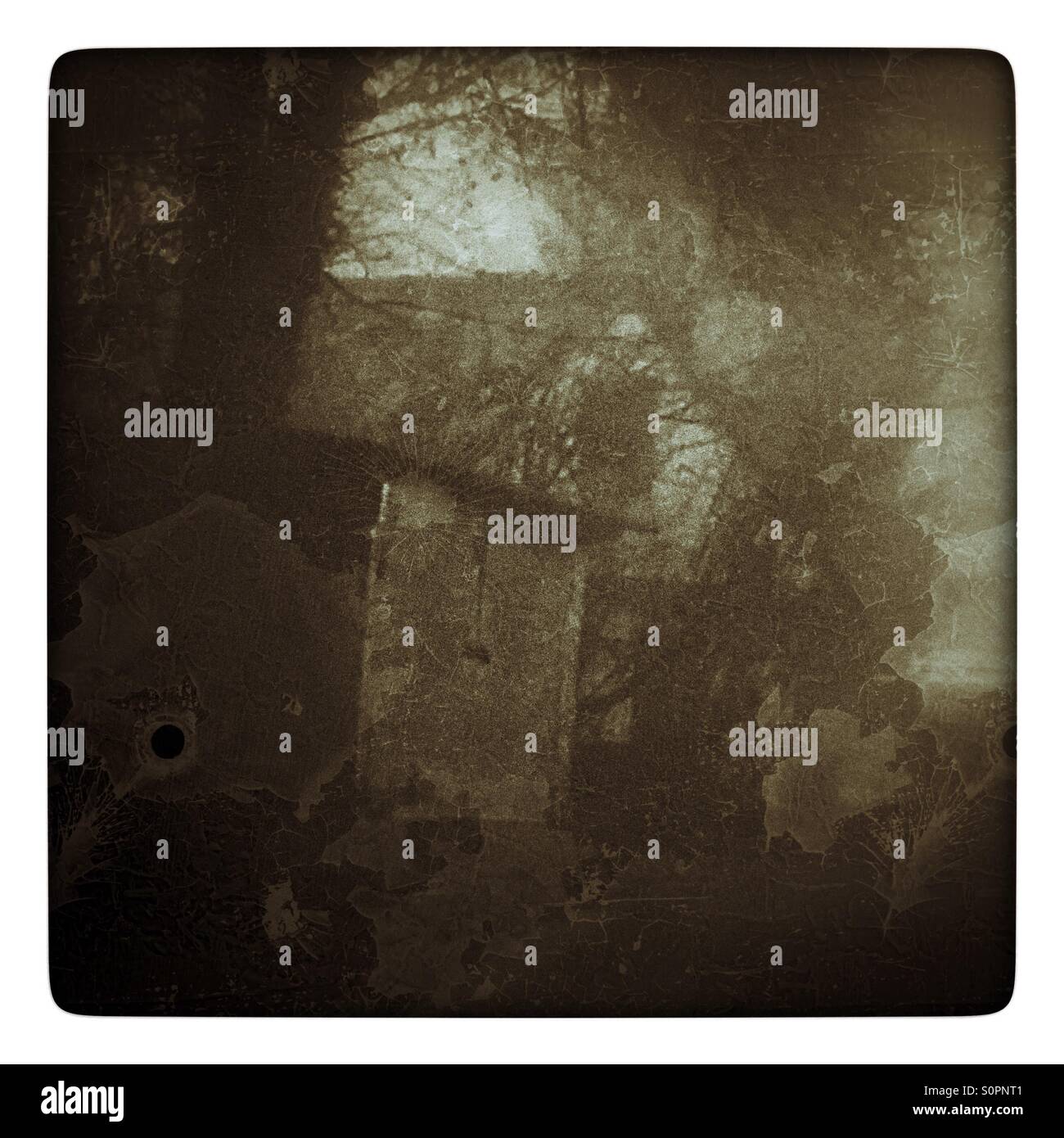 Kleines Haus in den meisten - Smartphone-aufgenommenes Stockfoto