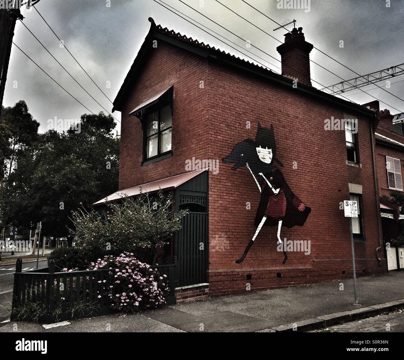 Streetart North Melbourne Stockfoto