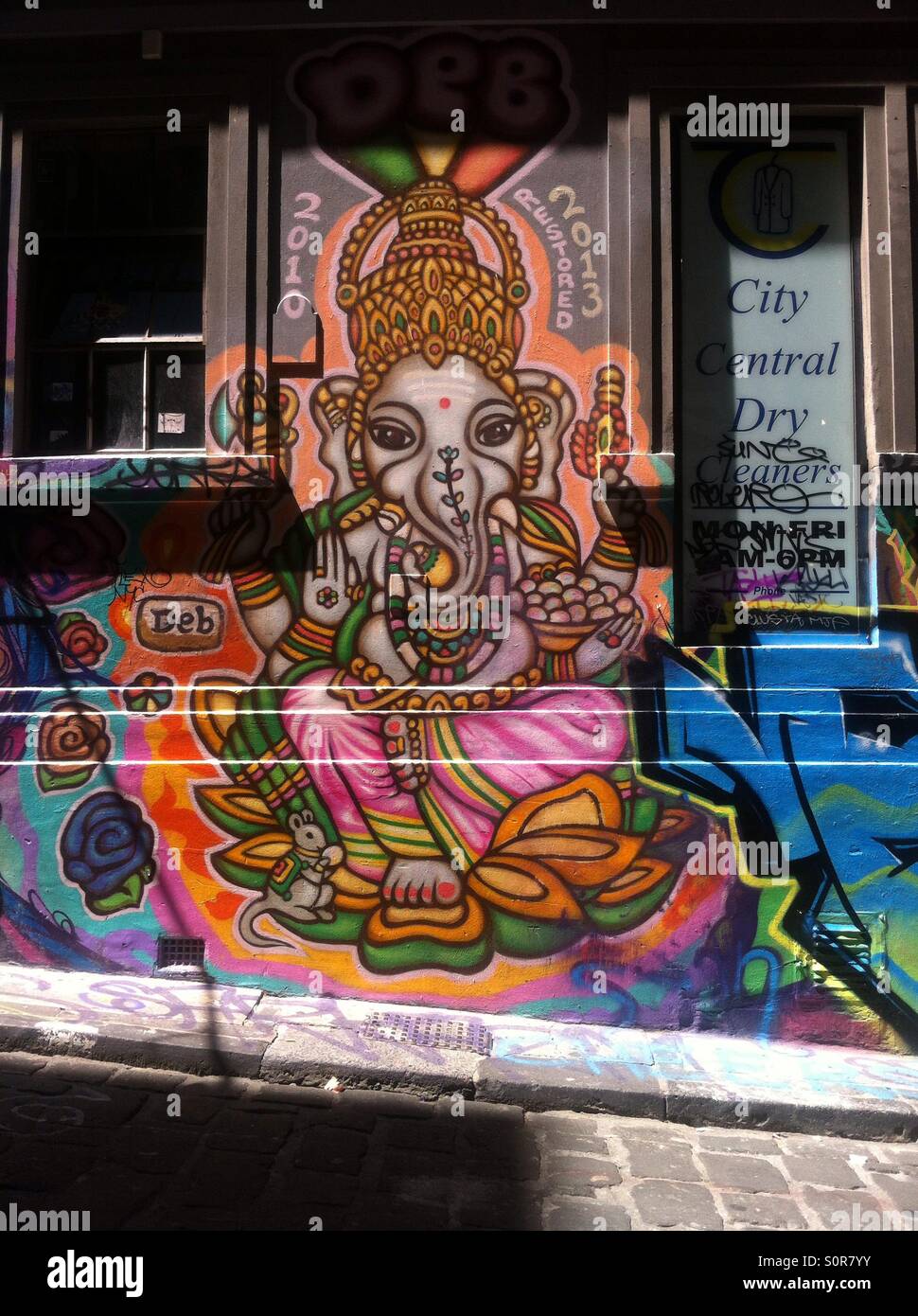 Melbourne Street Art, die Gassen, Melbourne, Australien Stockfoto
