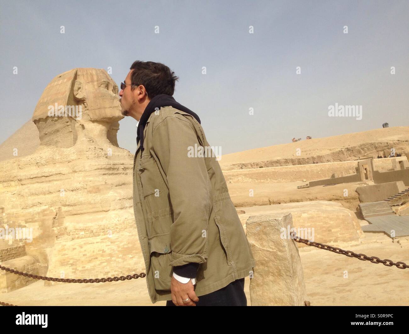 Sphinx - Smartphone-aufgenommenes Stockfoto