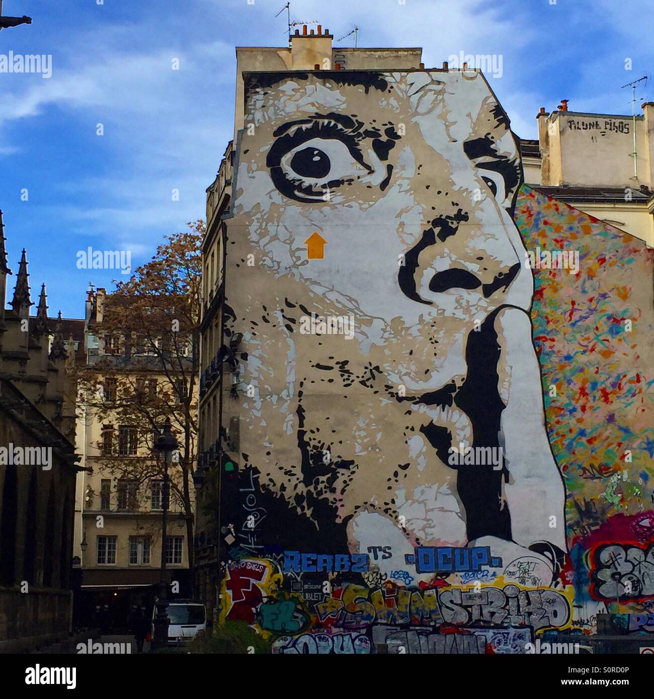 Paris-Architektur - Smartphone-aufgenommenes Stockfoto