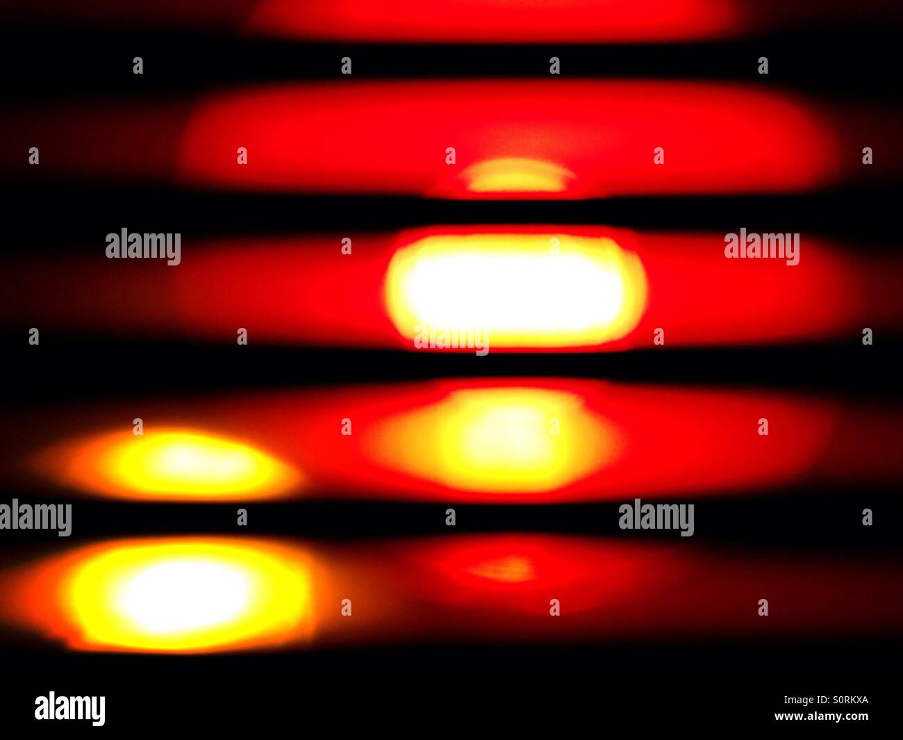 Abstraktes Bild von Baumlichter - Smartphone-aufgenommenes Stockfoto