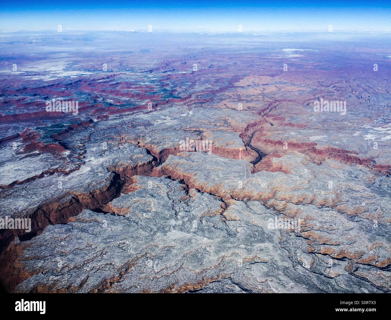 Ost-Colorado Canyons von oben Stockfoto