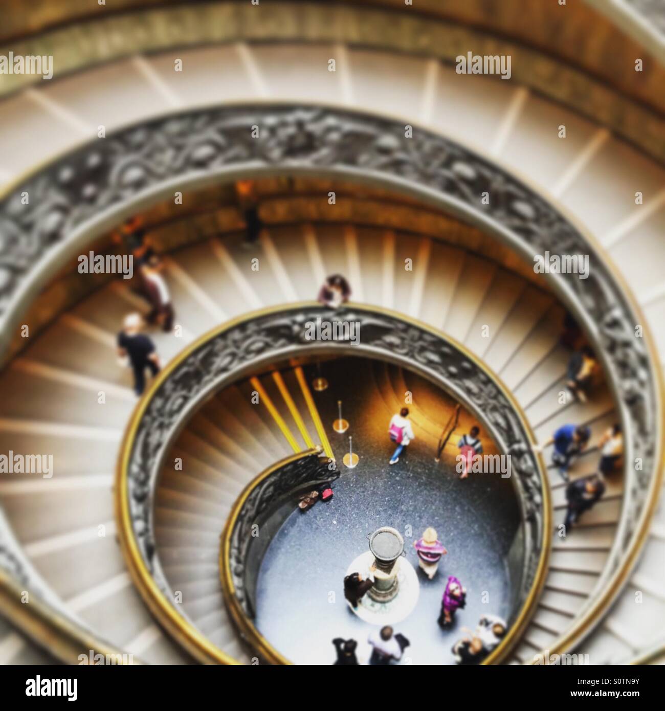 Das Vatican Museums Wendeltreppe Stockfoto