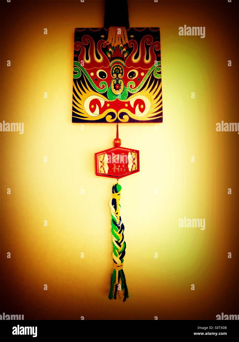 Chinese New Year plaque Stockfoto