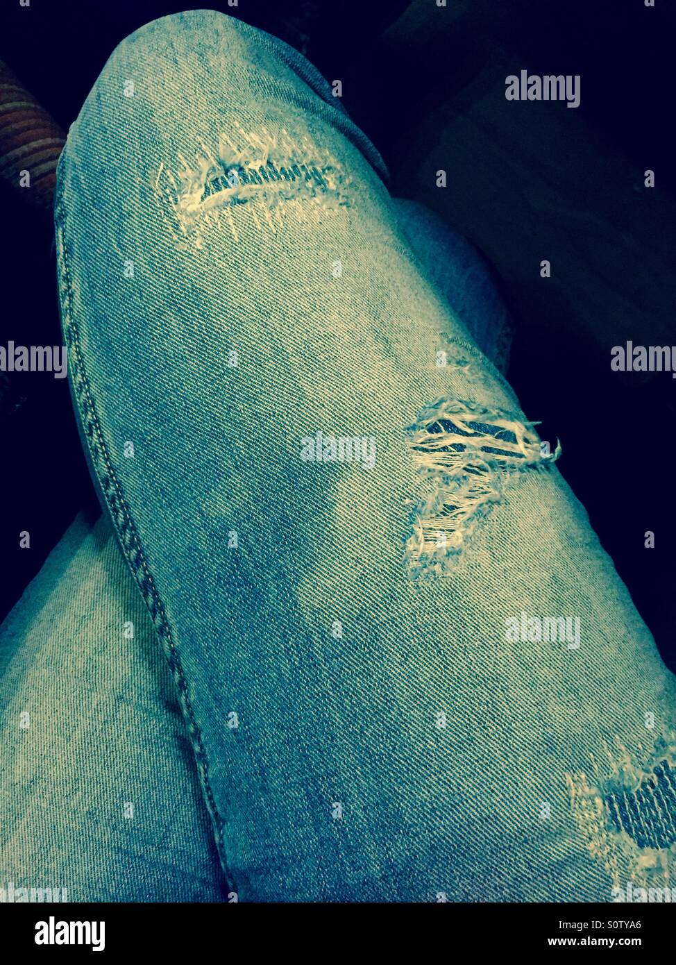 zerrissene jeans jacken damen