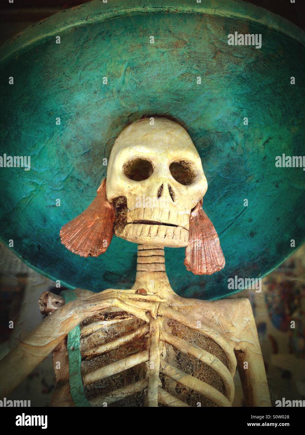 Catrina Puppe. Sayulita, Riviera Nayarit, Mexiko. Stockfoto