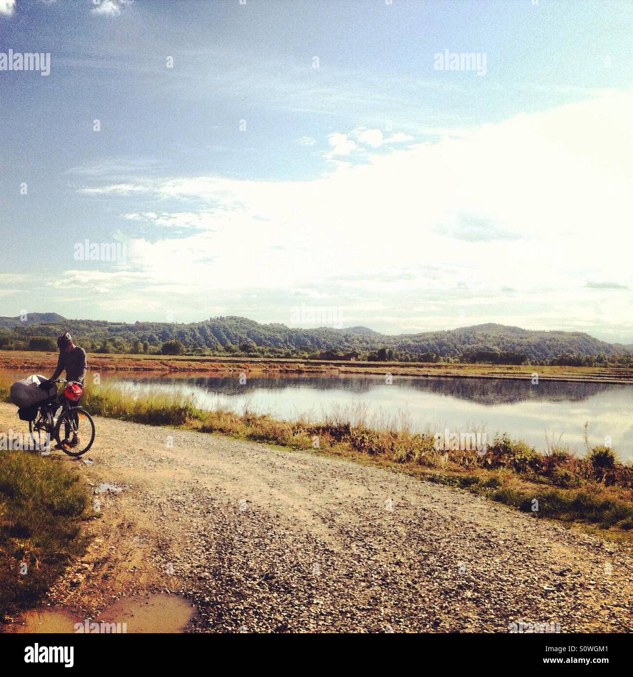 Radwege Stockfoto