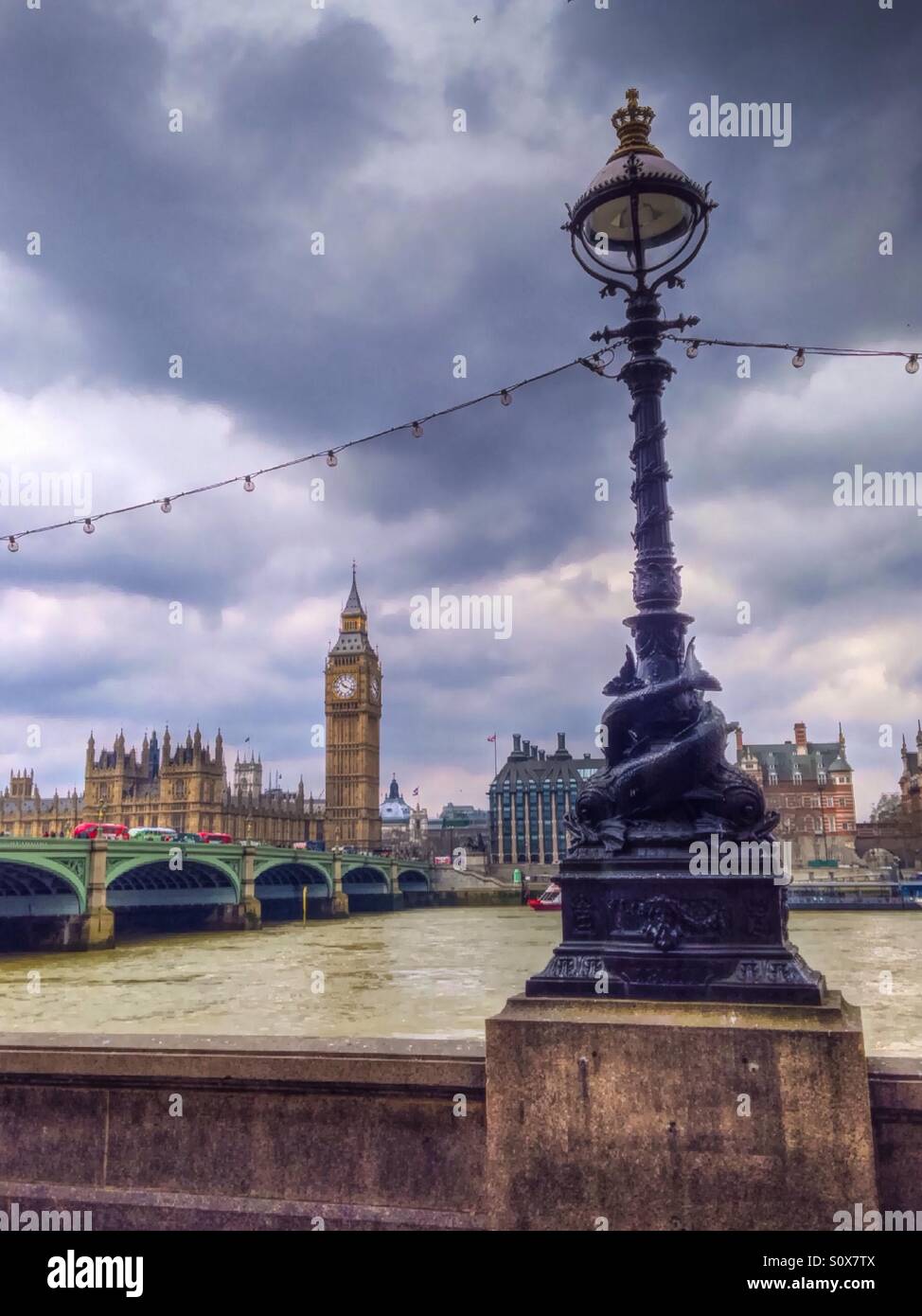 Die Themse in London Stockfoto