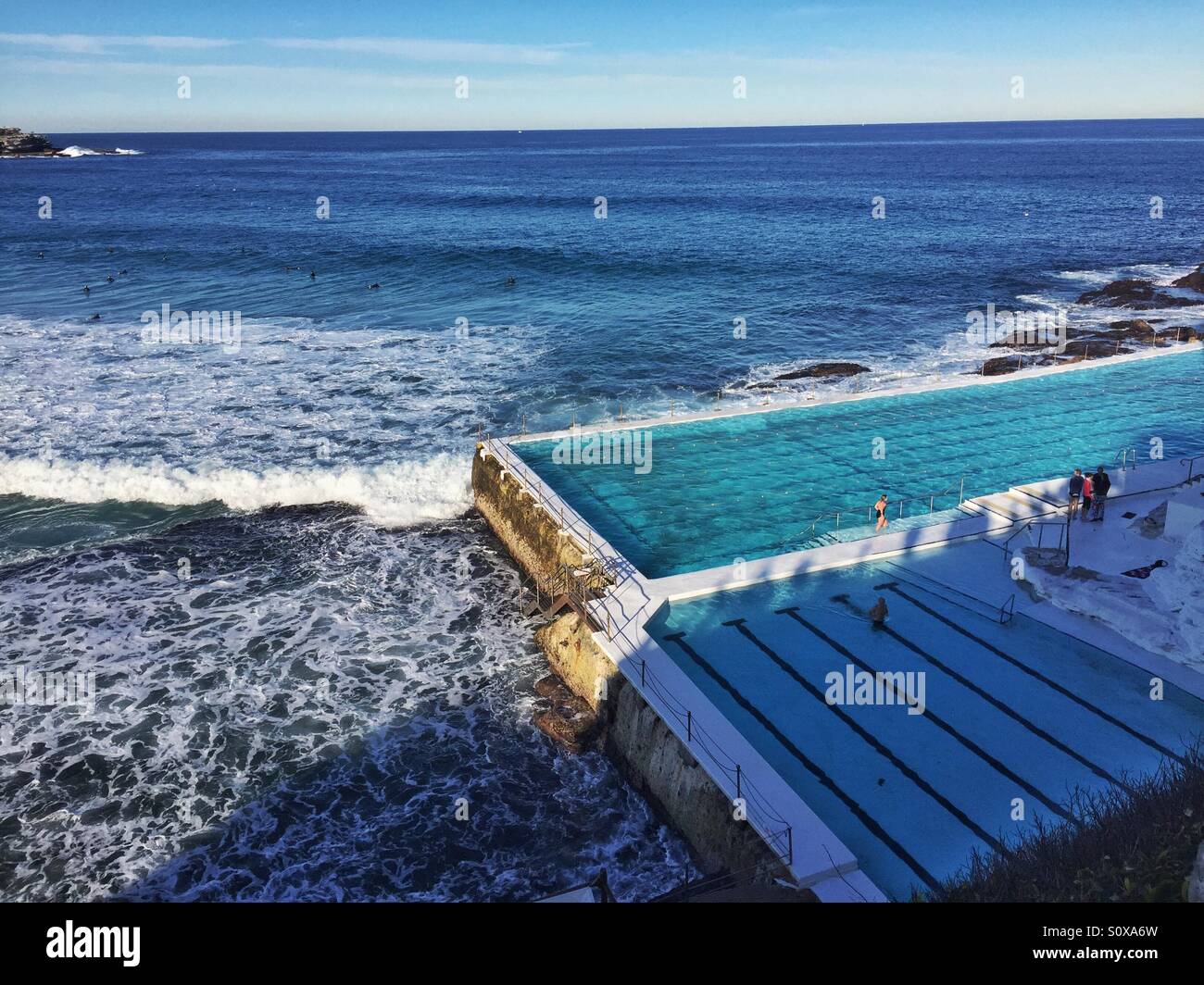 Kultige Eisberg-Pool in Bondi Beach, Sydney Stockfoto