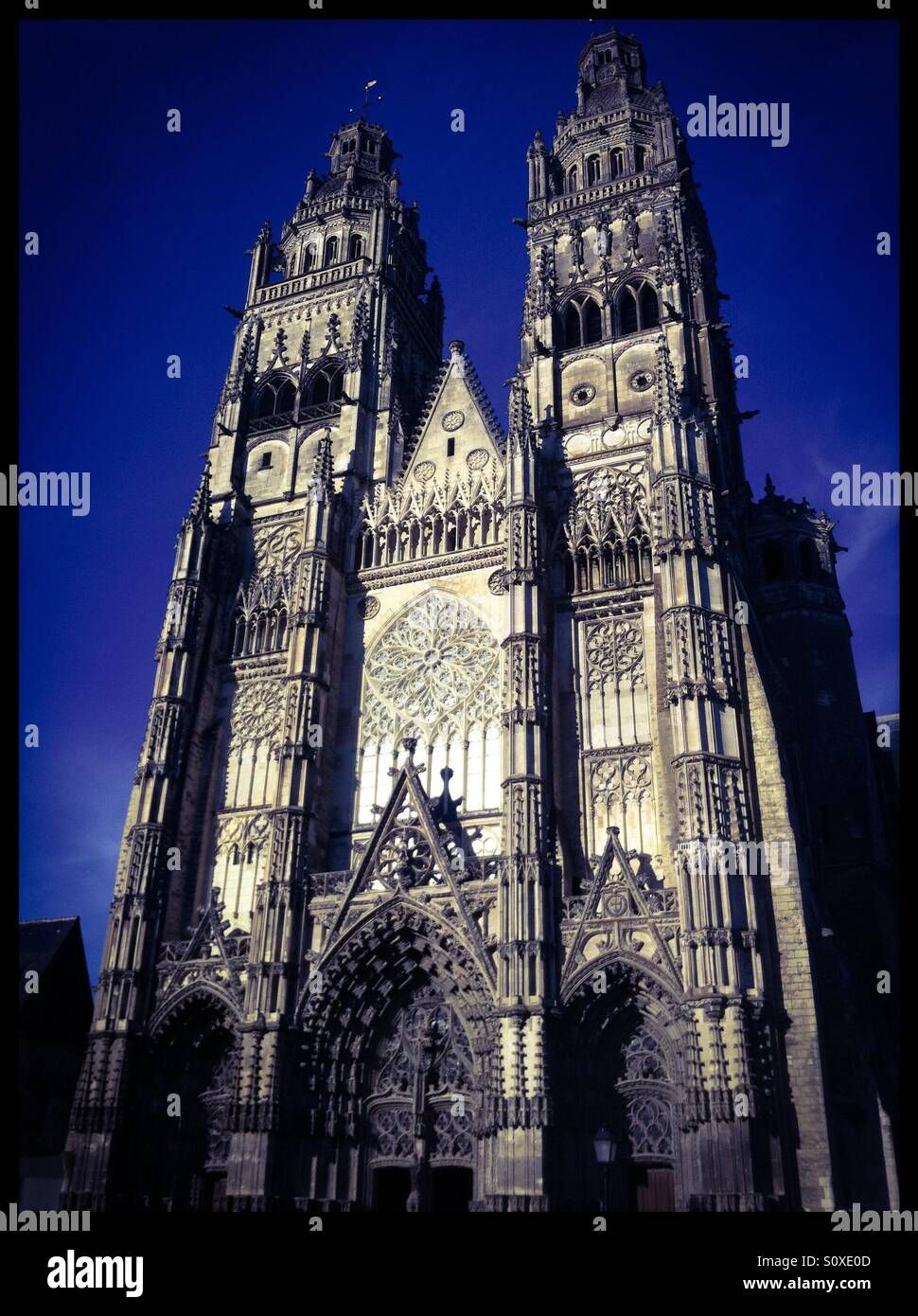 Kathedrale von Tours. Touren, Val de Loire. Frankreich Stockfoto