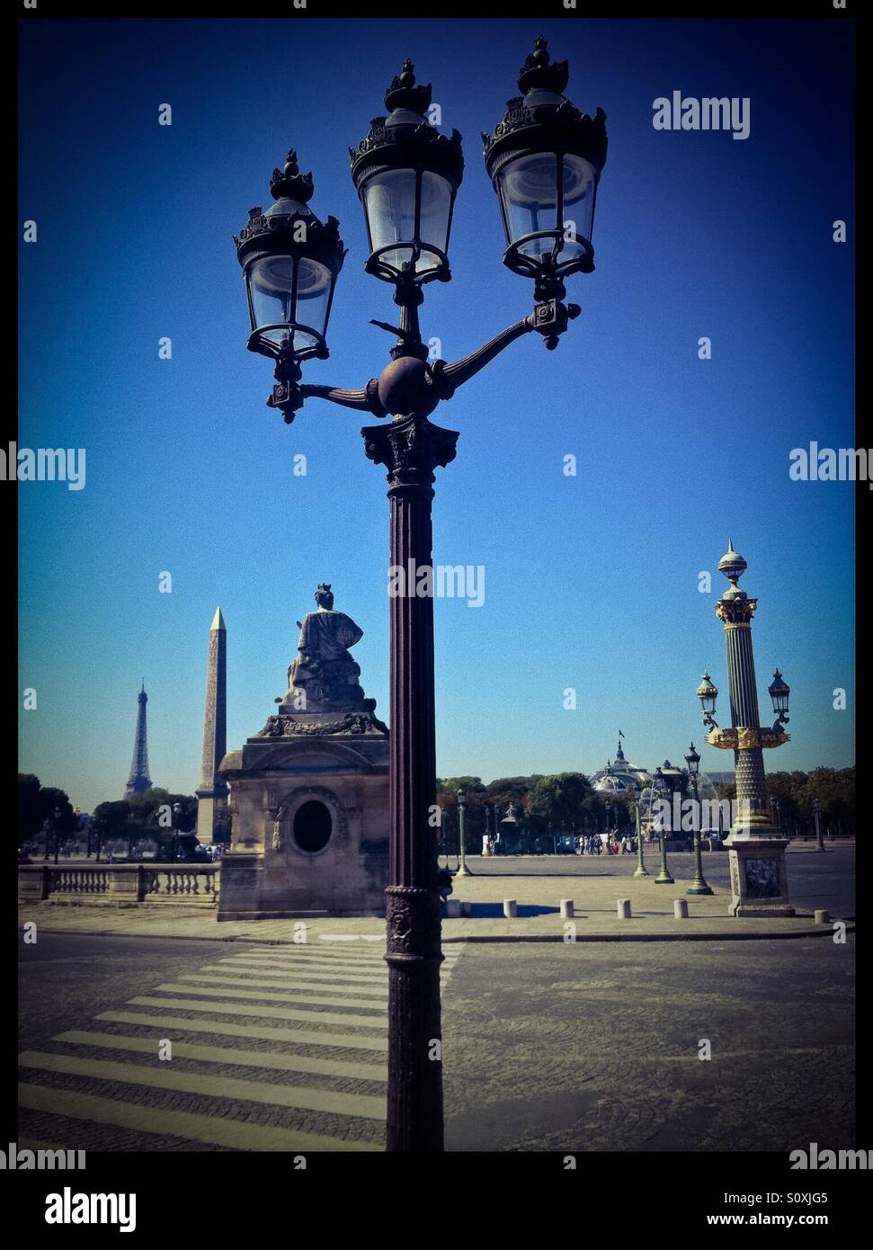 Platz De La Concorde, Paris. Frankreich Stockfoto
