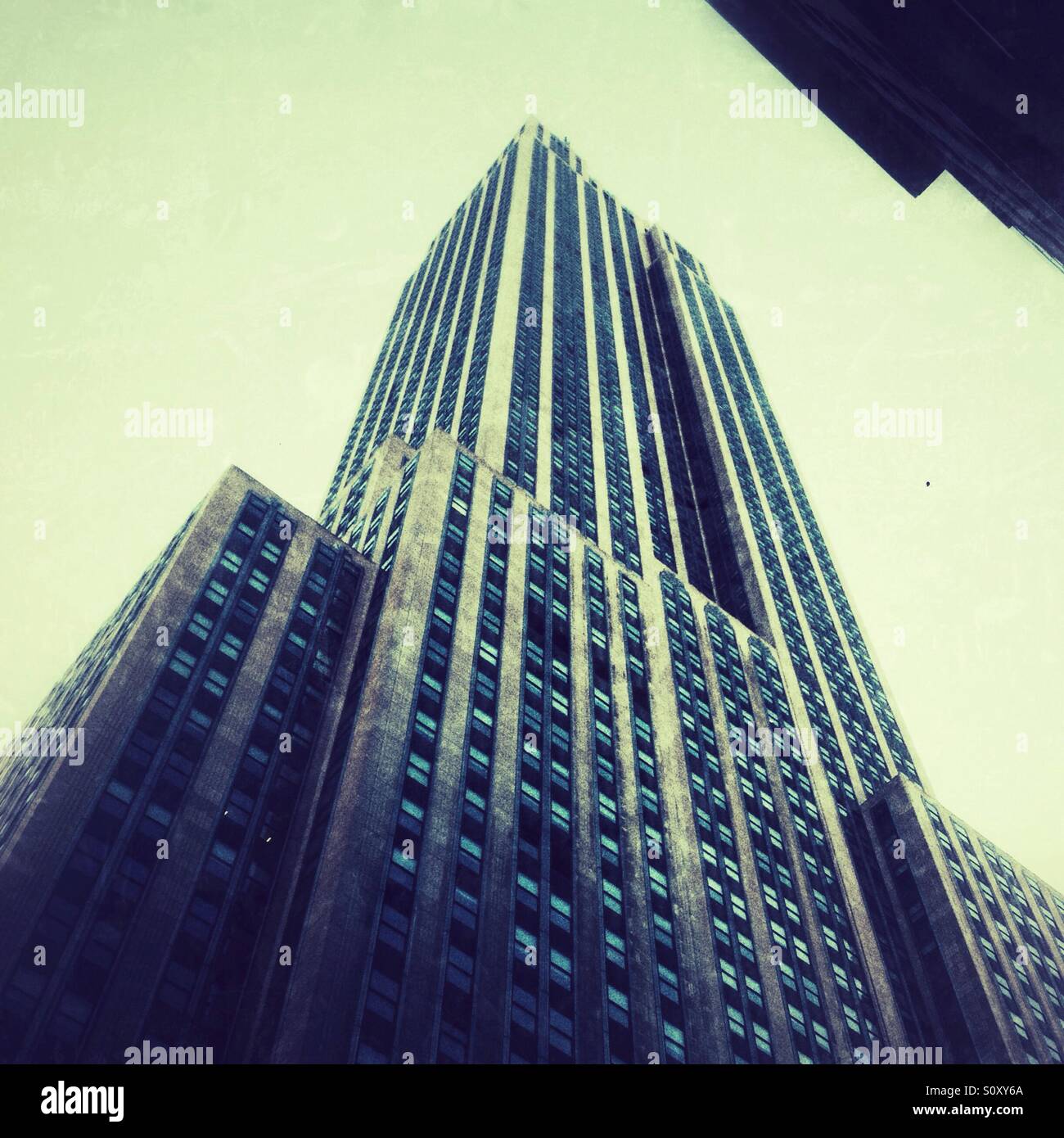 Empire State Building, New York City, Vereinigte Staaten von Amerika. - Smartphone-aufgenommenes Stockfoto