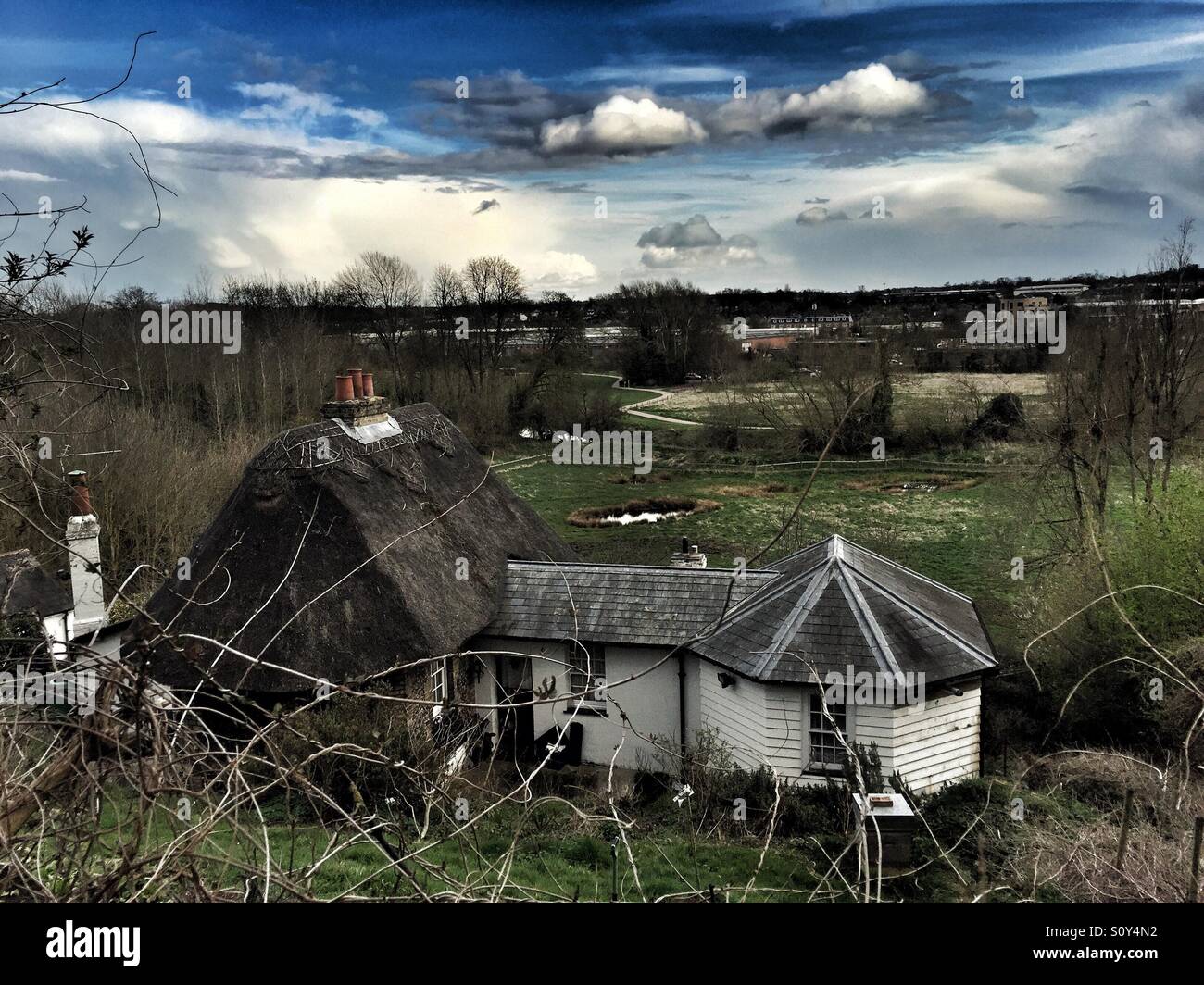 Bauernhaus. Hertford, Großbritannien Stockfoto