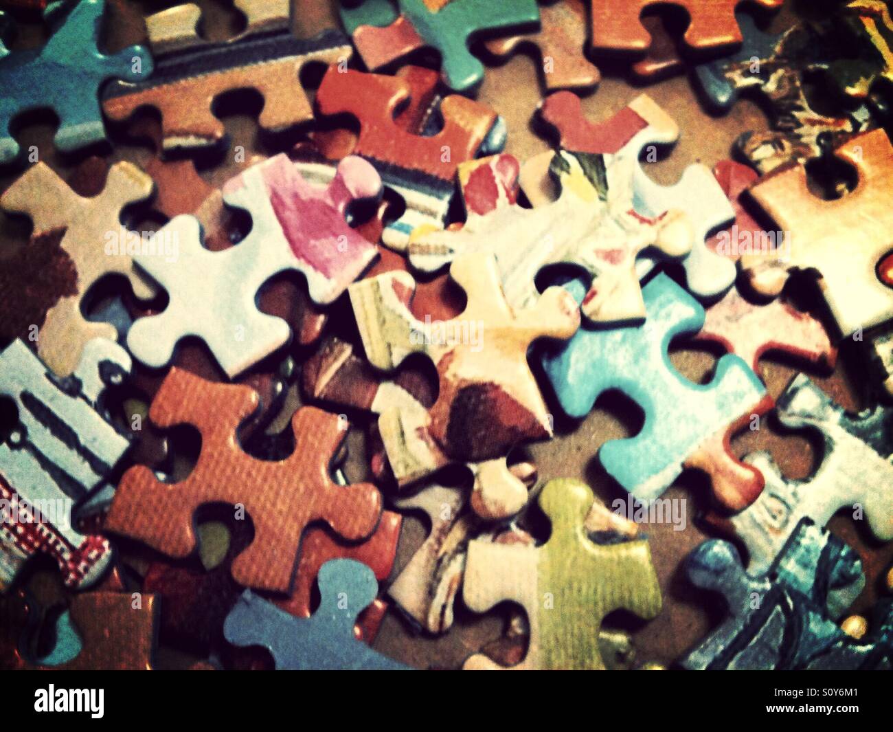 Puzzle-Teile Stockfoto
