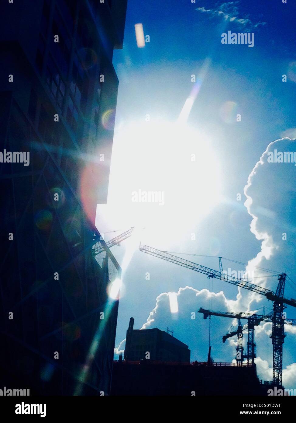 Hochbau - Smartphone-aufgenommenes Stockfoto