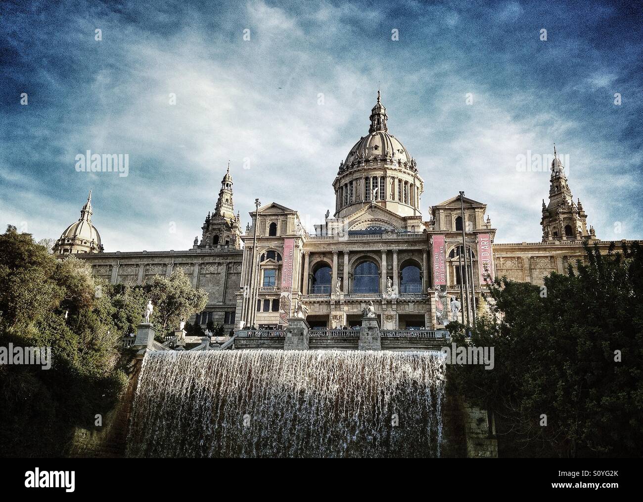 MNAC (nationalen Kunstmuseum von Katalonien) in Barcelona, Spanien Stockfoto