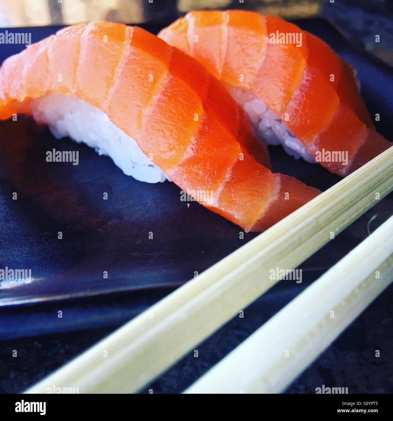Lachs Sushi. Stockfoto
