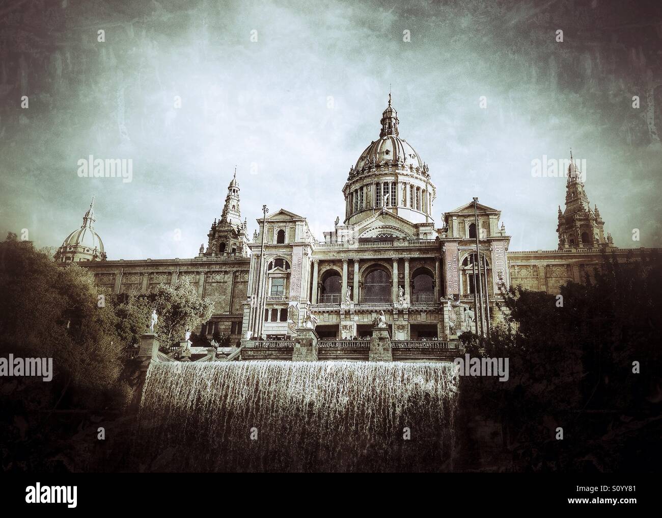 MNAC (nationalen Kunstmuseum von Katalonien) in Barcelona, Spanien Stockfoto