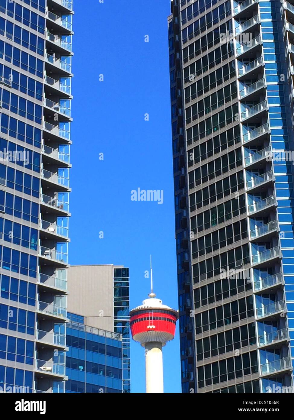 Calgary Tower und restaurant Stockfoto