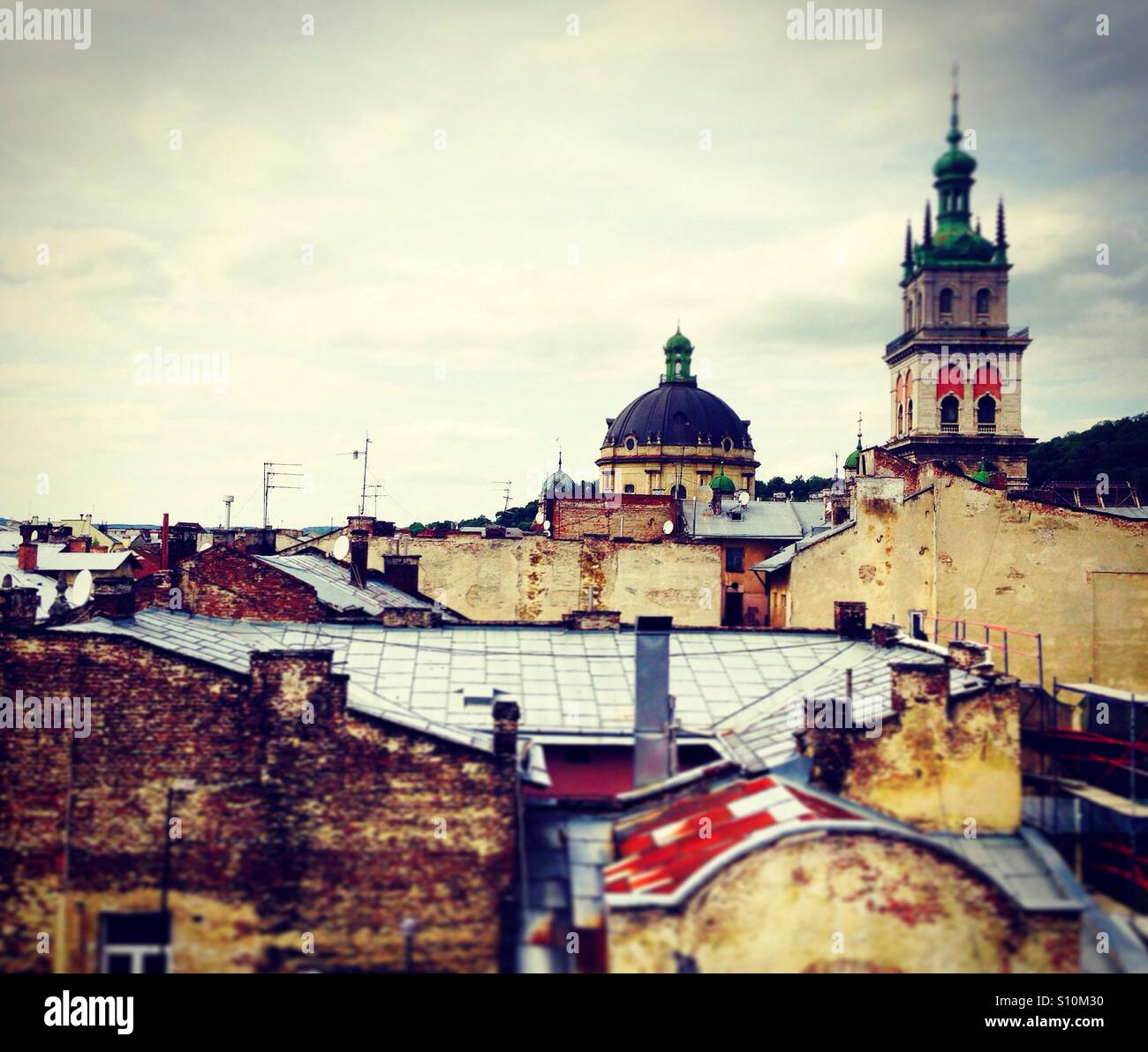 Alte Stadt Lemberg, Ukraine Stockfoto