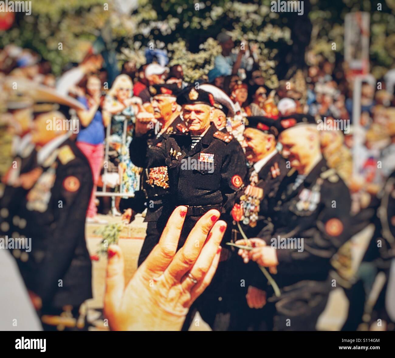 Verbindung - Smartphone-aufgenommenes Stockfoto