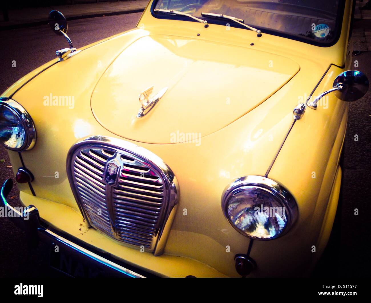 Austin Car - Smartphone-aufgenommenes Stockfoto