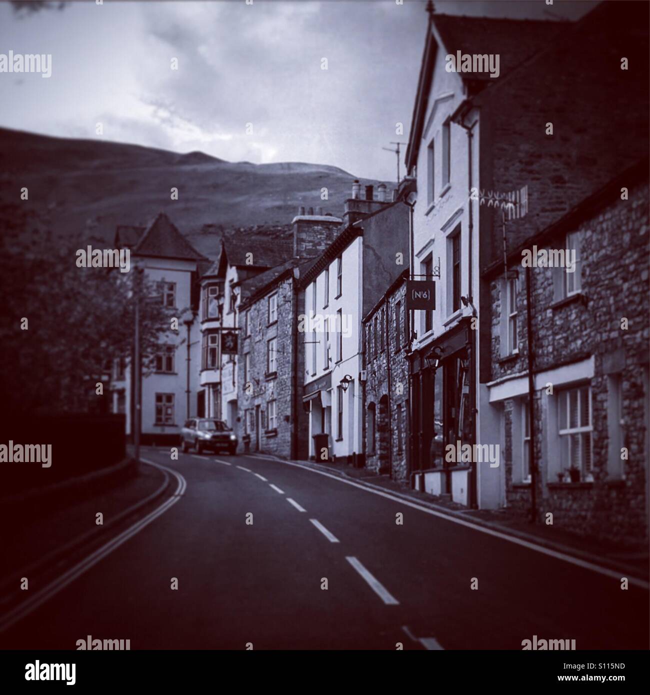 Sedbergh Straße in den Yorkshire Dales. Stockfoto