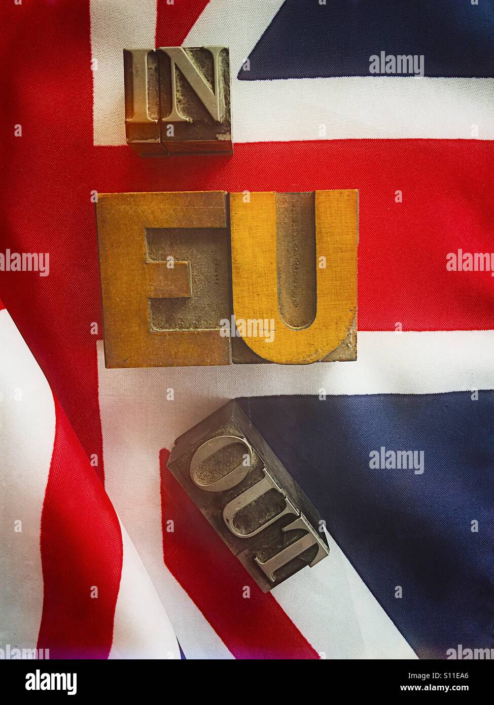 EU oder verkleinern Stockfoto