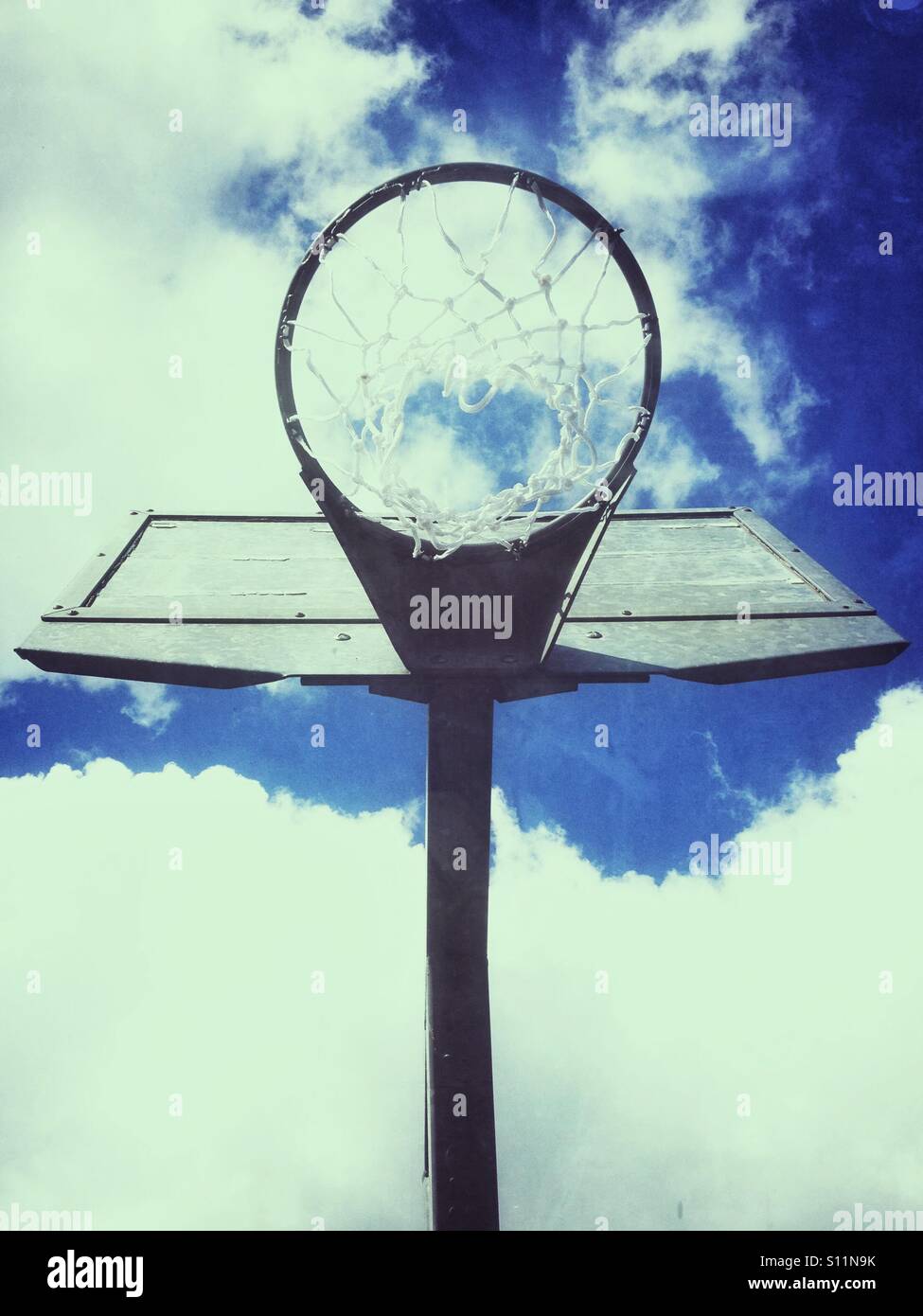 Basketball-ring Stockfoto
