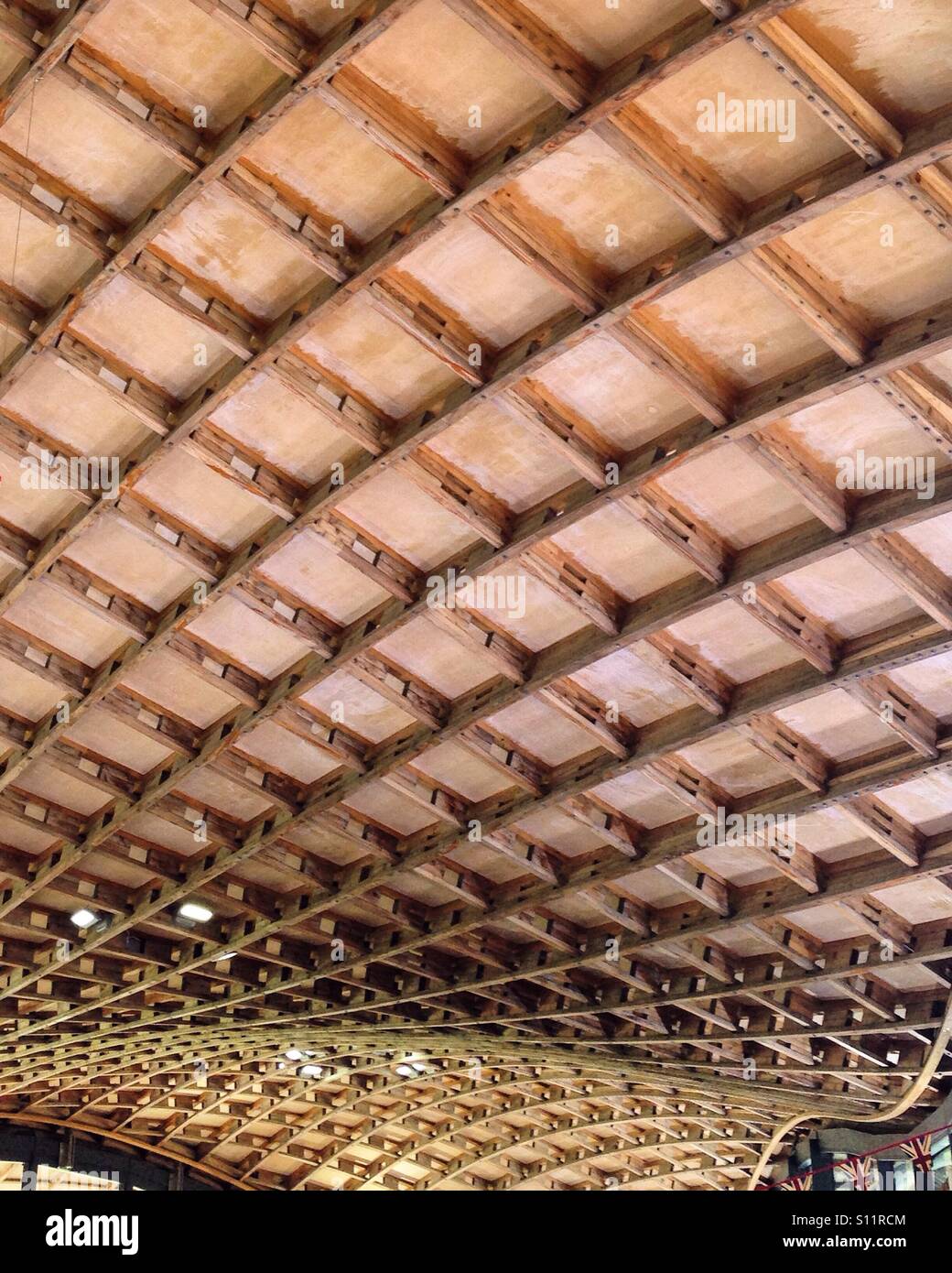 Strukturierte Decke - Smartphone-aufgenommenes Stockfoto