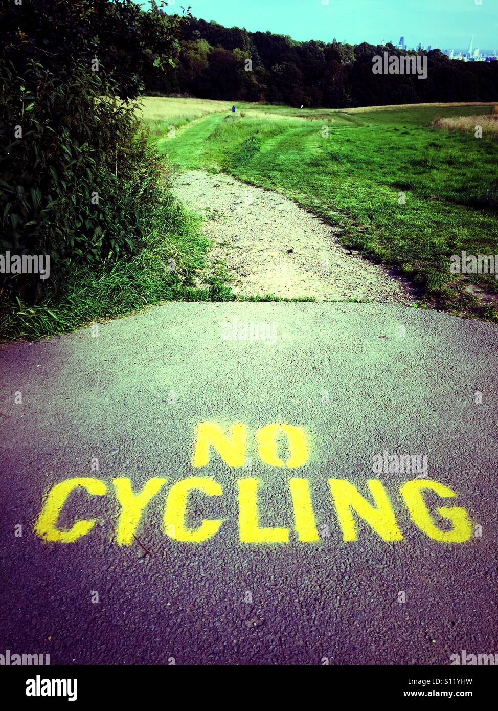 Kein Radfahren Stockfoto