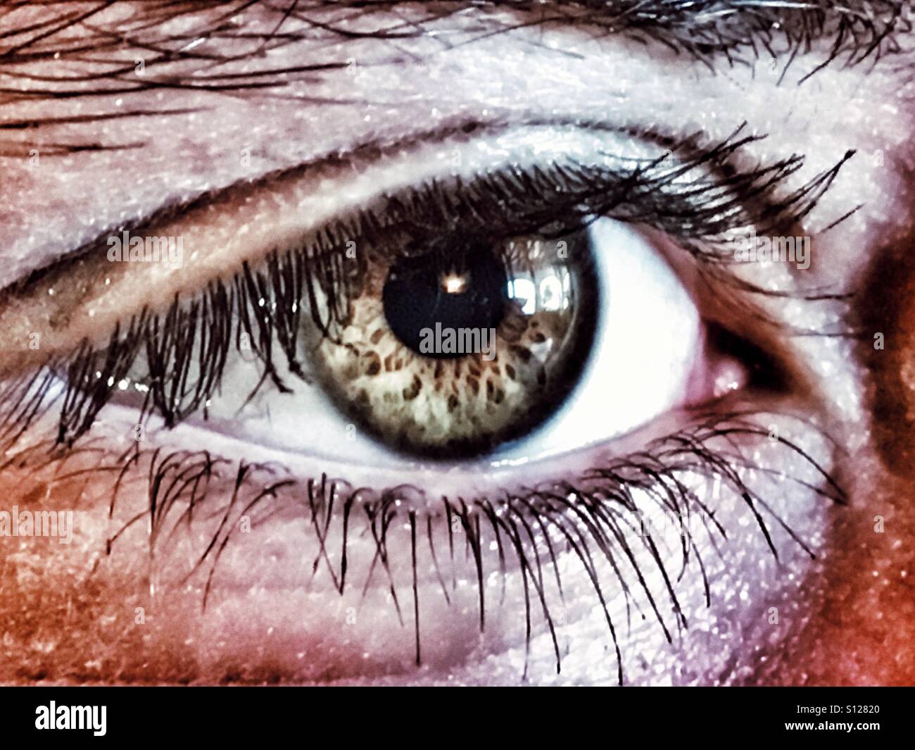 Auge - Smartphone-aufgenommenes Stockfoto