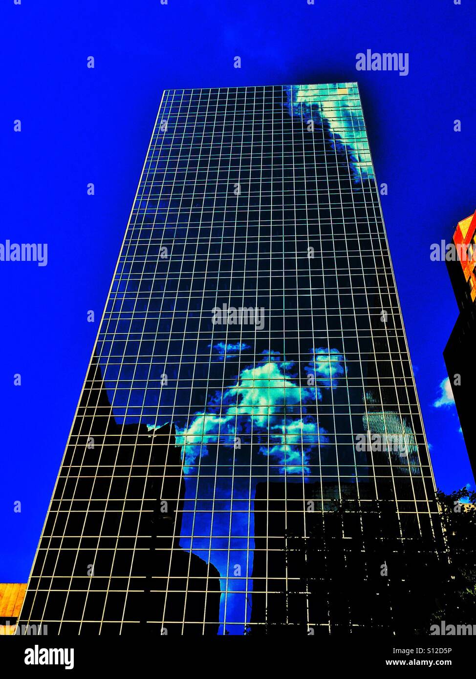 Innenstadt von Calgary - Smartphone-aufgenommenes Stockfoto