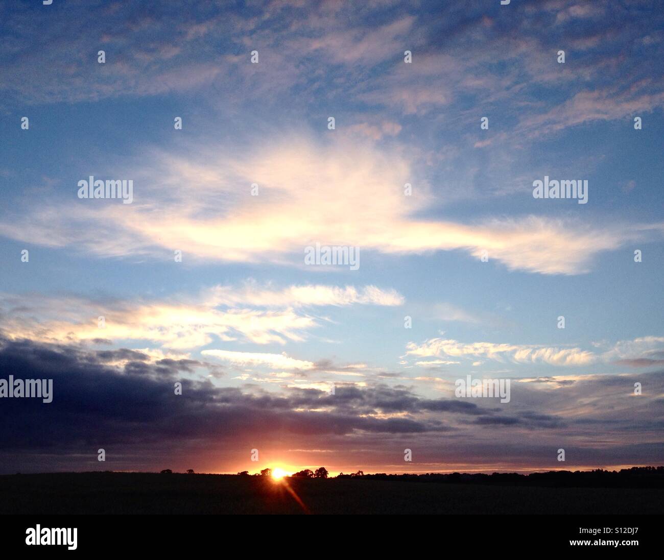 Dorset Landschaft - Smartphone-aufgenommenes Stockfoto