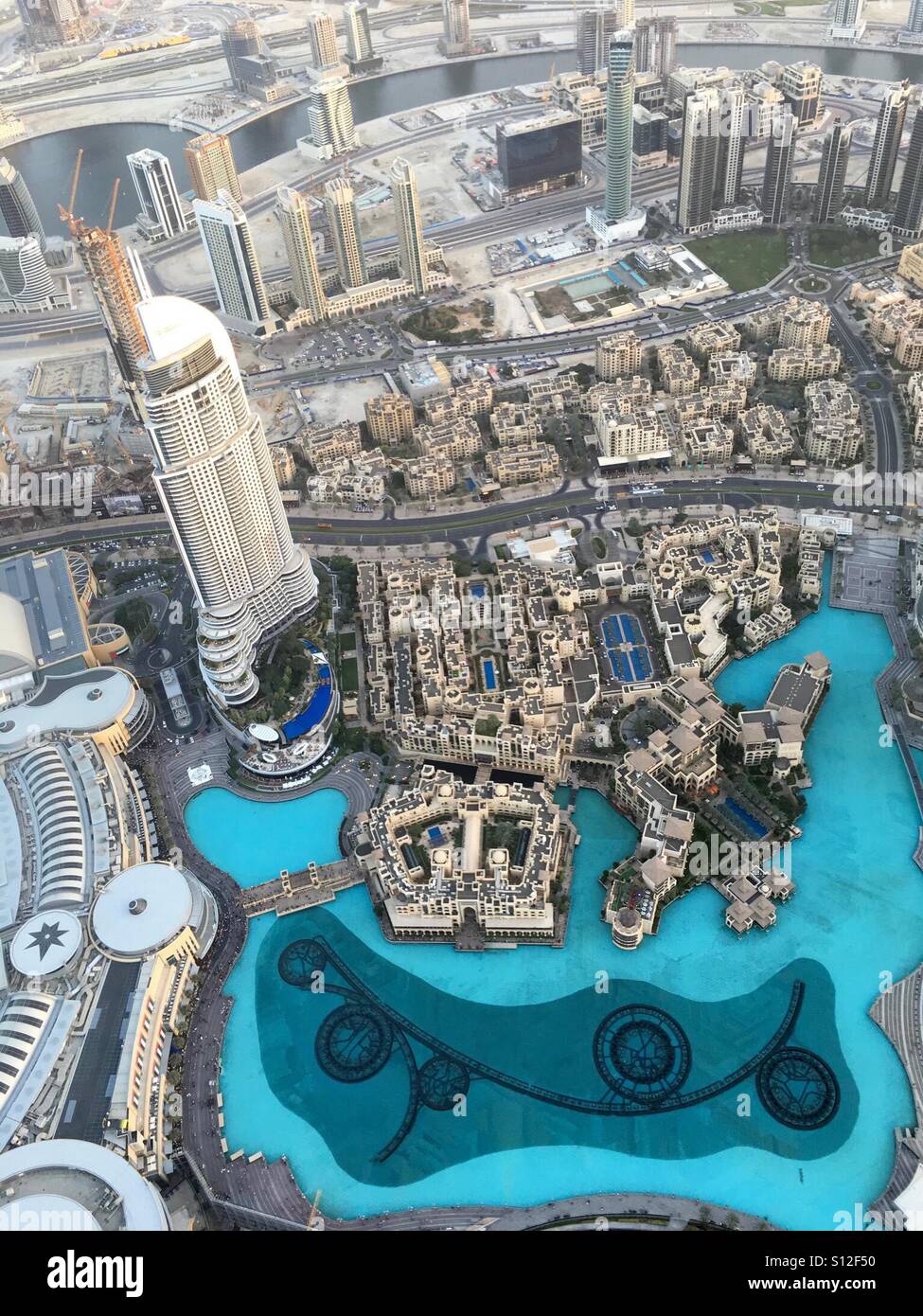 Tagesansicht Aus Der 124 Etage Des Burj Khalifa Dubai Das