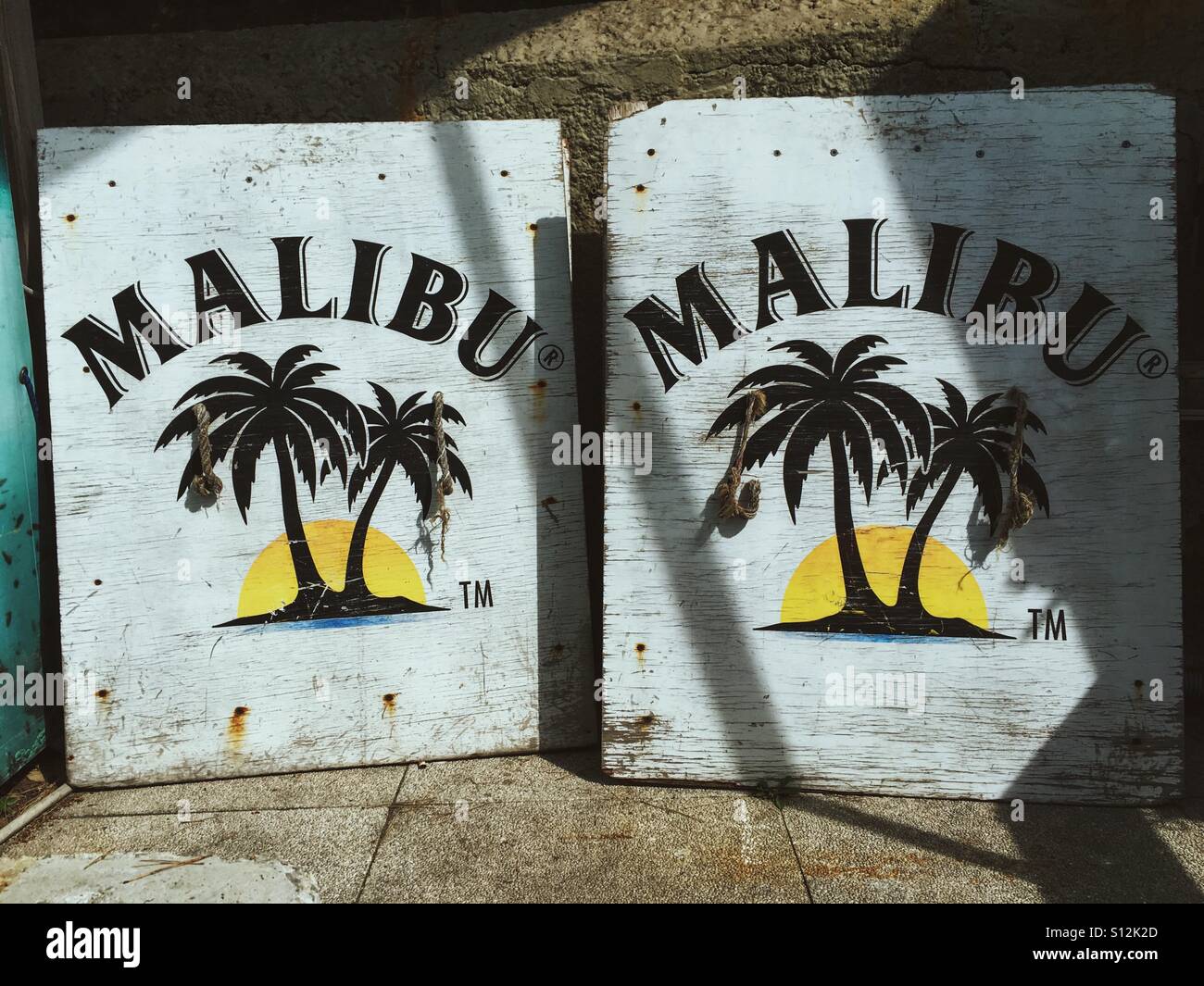 Malibu-Zeichen Stockfoto